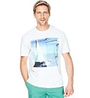 Blue Harbour Pure Cotton Photo Montage Print T-Shirt