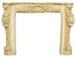 Dollhouse Miniature Tan Ornate Fireplace Front