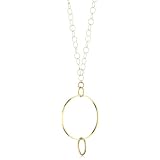 Devon Leigh 18k Plated Circle 14k Gold-Fill Ne