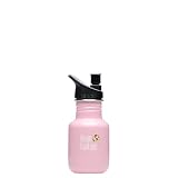 Klean Kanteen Stainless Steel 12 Ounce Water Bottle with 2.0 Sports Cap, Pink Renewal