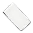 Silver-plated & Rhodium Polished Rectangle Money Clip
