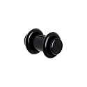 2 Gauge Black Acrylic Plug