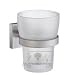 Smedbo bath accessories house line holder with frosted glass tumbler b