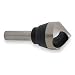 KEO 53520 Cobalt Steel Single-End Countersink, TiN Coated, 90 Degree Point Angle, Round Shank, 1/4" Shank Diameter, 5/16" Body Diameter