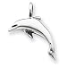 Genuine IceCarats Designer Jewelry Gift Sterling Silver Small Dolphin Charm