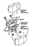 REFLECTOR WALD BRACKET FOR WIRE BASKETS