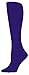 Foot Traffic Opaque Microfiber Tights, Cute, Quirky & Comfortable (One Size Fits Most, Opaque Purple)