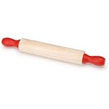 Package of 12 Mini Retro Look Rolling Pins with Red Handles