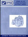 ATSG Honda AS AK 4 Speed Carb Engine Techtran Transmission Rebuild Manual