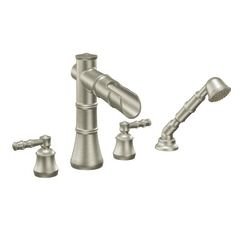 Bamboo - Roman Tub Faucet -  Brushed Nickel - S8813BN