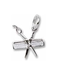 Comb and Scissors Charm