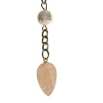 Howlite Pendulum 01 Rose Quartz Pink White Reiki Energy Healing Crystals