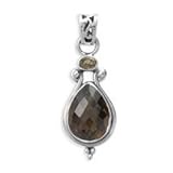 .925 Silver & Smoky Topaz Pendant