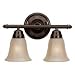 Hunter Garden District 2 Light Bath Vanity - Bronze Patina - 80717