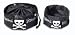 Sierra Dog Supply Black TRAVEL BOWL with Skulls at THE REGAL DOG - Large