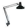 Ledu L445BK Professional Fluorescent/Incandescent Swing Arm, Clamp-on Lamp