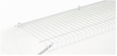 :ClosetMaid 72-by-12 Inch SuperSlide Wire Shelf, White #4717