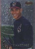 Willie Martinez, Cleveland Indians, 1997 Bowman Best Foil Autographed Card