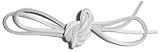 Leather Square Cut White 120cm x 3mm Deck Shoe/Boot Laces