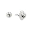 Rhodium Brass with Clear SwarovskiCrystal Earrings, Weight: 3.30gm Rhodium Brass with Clear SwarovskiCrystal Earrings, Weight: 3.30gm