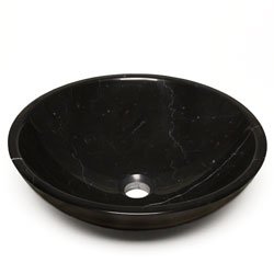 Natural Stone Vessel Sink-Nero Marquina