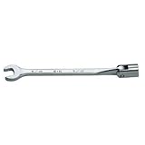 SK Hand Tool 88919 12-Point Flex Combination Wrench, 19mm, Full Polished Finish [並行輸入品]