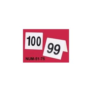 Table Tent, Numbers 51 Through 76 (1 Set Unit) by
