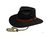 Outback Trading Kodiak Oilskin Hat Large Black