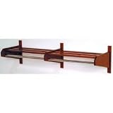 48 Coat and Hat Rack - Dark Mahogany Finish (Dark Red Mahogany) (11.5H x 49.75W x 15.5D)