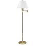 Frederick Cooper Bradson White Shade Swing Arm Floor Lamp
