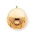 Jewelry : 14k Polished Half Ball Kidney Wire Earrings