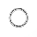 STAINLESS STEEL SEGMENT RING Gauge: 12, Ball Size: , Length: 12mm Sold as a Pair