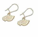 Philadelphia Eagles 1/4 Eagles Head Dangle Earrings - 10KT Gold Jewelry
