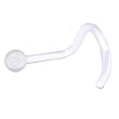 18 Gauge Clear Acrylic Ball Nose Screw Retainer
