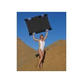 Sunbounce Mini Textile & Frame Kit, 3' x 4' Black with Softwhite Backing.