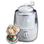 Deni 5205 Fully Automatic 1-1/2-Quart Ice-Cream Maker with Candy Crusher, White