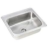 Elkay / Dayton DSE12522 Single Bowl 25x22in Drop In Kitchen Sink Stainless Steel