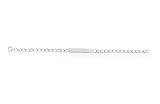 Sterling Silver Children's Rectangular ID Bracelet, 6.25
