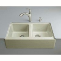 Kohler K-6534-4U Hawthorne Kitchen Sink, Sandbar Kohler K-6534-4U Hawthorne Kitchen Sink, Sandbar