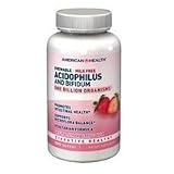 Chewable Acidophilus with Bifidus strawberry - 100 wafers,(American Health)
