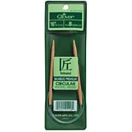 16 inch Clover Takumi Bamboo Circular Knitting Needles