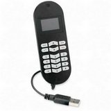 USB Voip Phone,with LCD Display,6 Volumes,5' USB Cable,Black (CCS30586)