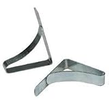 10-Piece Picnic Table Clamp Set - 10 Steel Clamps to Anchor Tablecloth