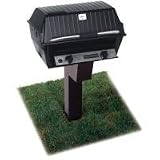 Broilmaster T3 Series Black Grill 40,000 Btu with Inground Post Kit - LP with NG Conversion Kit - T3