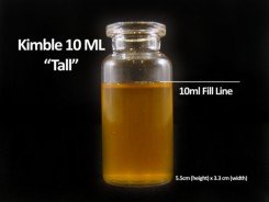Kimble 10ml Clear Vials Tall