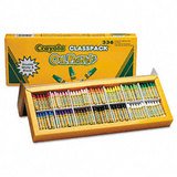 Crayola oil pastels classpack, jumbo-sized stick w/tapered point, 336/pack