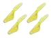 Four (4) Replacement Yellow Tail Props (Qty 4) for Mini Infrared Remote Control Electric Helicopter