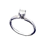 14K White Gold .25 CT Round Brilliant Diamond Solitaire Ring