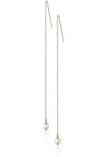 CC Skye 12k Gold-Plated Vega Drop Earrings with Simulated Pearls