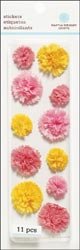 Martha Stewart Dimensional Stickers-Layered Pom Pom-Pink; 3 Items/Order